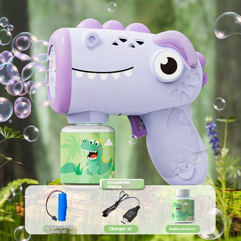 Electric Bubble Machine Gun for Kids — Handheld Automatic Bubble Blower Toy