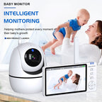 HD Wireless Baby Monitor — 5-inch 720p Screen with Cry Detection & Temperature
