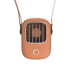 Portable Neck Fan with Lanyard — 1800mAh USB Rechargeable 3-Speed Silent Fan