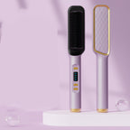 2-in-1 Ionic Hair Straightener & Curling Comb — Ceramic PTC with LCD Option