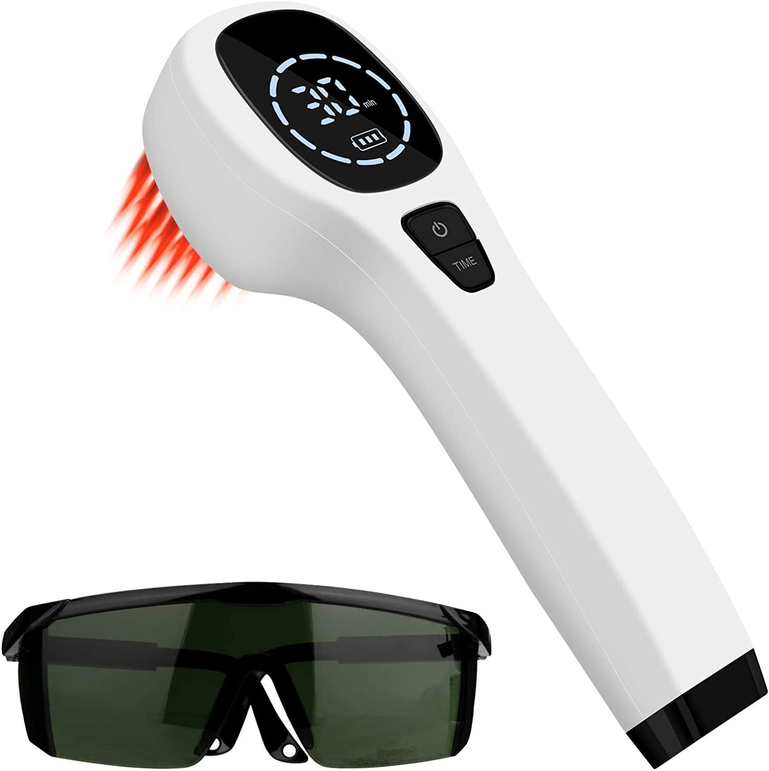 Handheld Red Light Therapy Device — Infrared Pain Relief 4×808nm & 12×650nm