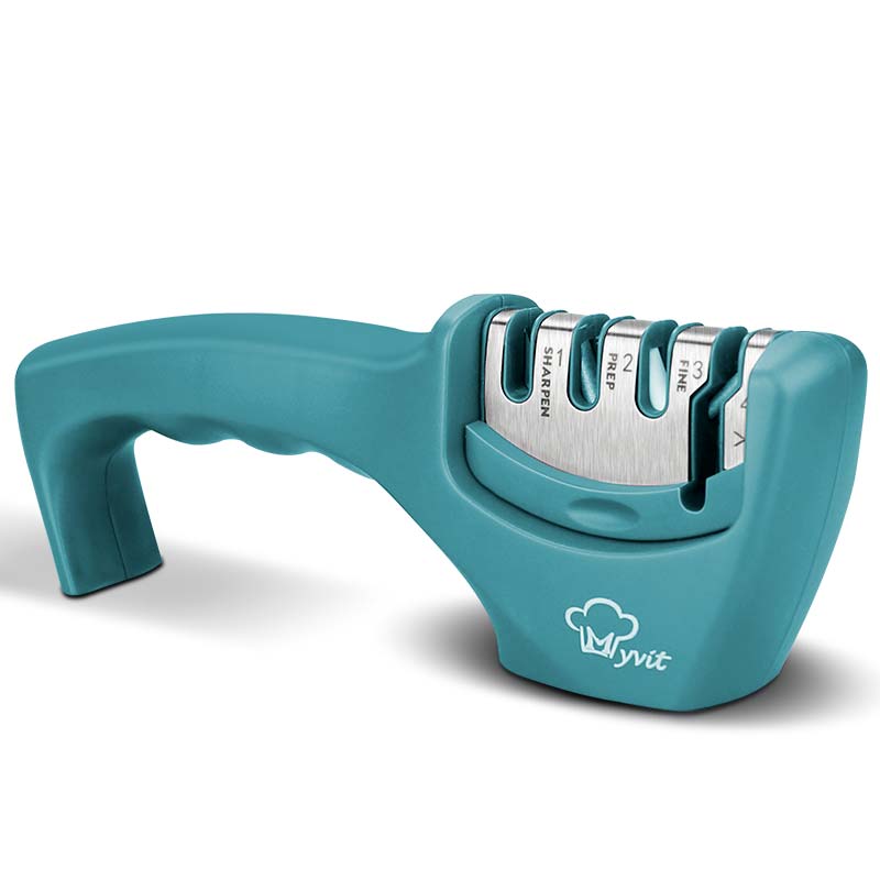 Diamond Tungsten Pull-Through Knife Sharpener — Stainless Steel Kitchen Tool