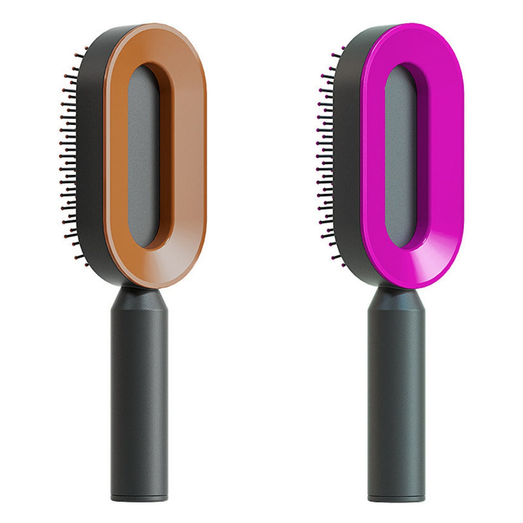 Self-Cleaning Hairbrush with 3D Air Cushion — Detangling Scalp Massage Brush