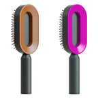 Self-Cleaning Hairbrush with 3D Air Cushion — Detangling Scalp Massage Brush