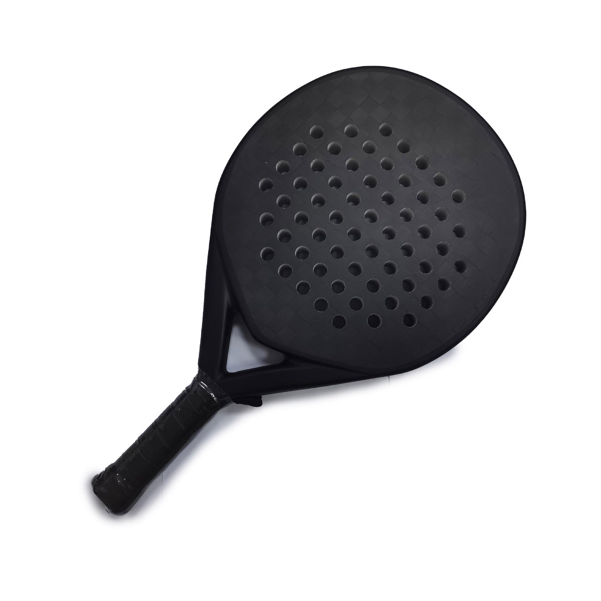 Carbon Fibre Padel Racket — Round Head Professional Bat 460×260mm