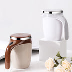 Self-Stirring Magnetic Travel Mug — 304 Stainless Steel USB Rechargeable Cup