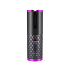 Cordless Automatic Hair Curler with LCD Display — Ceramic Rotating Curling Iron