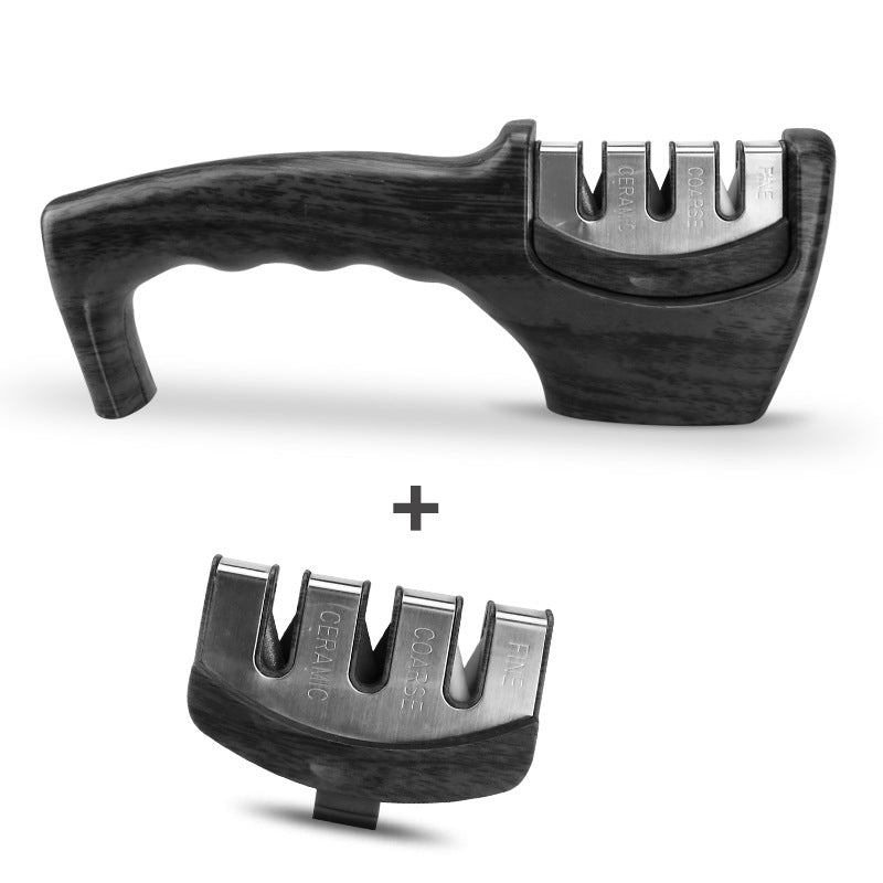Diamond Tungsten Pull-Through Knife Sharpener — Stainless Steel Kitchen Tool