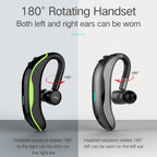 Wireless Bluetooth Headset 4.1 — 180° Rotating Single-Ear Business Earpiece 170mAh