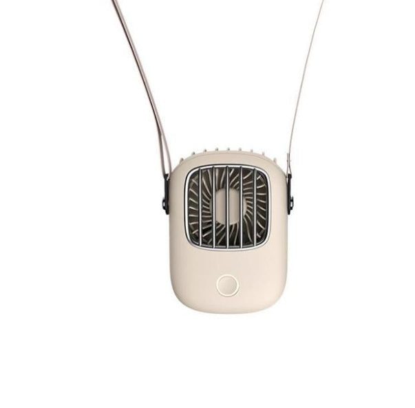 Portable Neck Fan with Lanyard — 1800mAh USB Rechargeable 3-Speed Silent Fan
