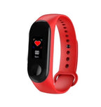 M3 Smart Fitness Bracelet — IP68 Heart Rate Blood Pressure Sleep Monitor