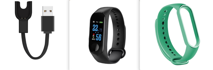 M3 Smart Fitness Bracelet — IP68 Heart Rate Blood Pressure Sleep Monitor