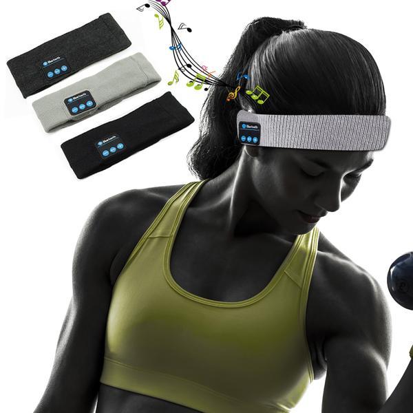Bluetooth Music Headband — Wireless Sleep & Sports Headband with Built-in Speakers