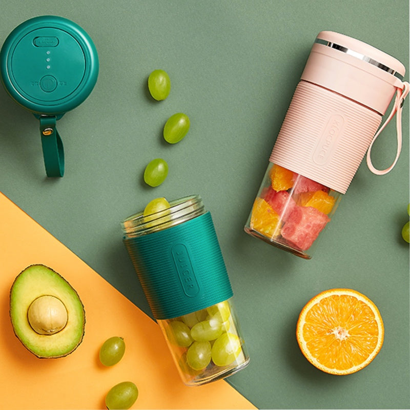 Portable Blender Juicer Cup 300ml — USB Rechargeable Personal Smoothie Maker