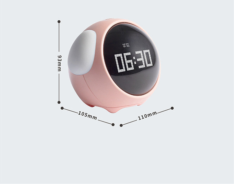 Pixel Expression Alarm Clock with Night Light — Digital Bedside Clock 2 Modes
