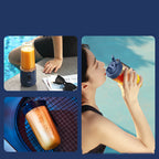 6-Blade Portable USB Blender 140W — 400ml Smoothie & Juice Cup 22000 RPM
