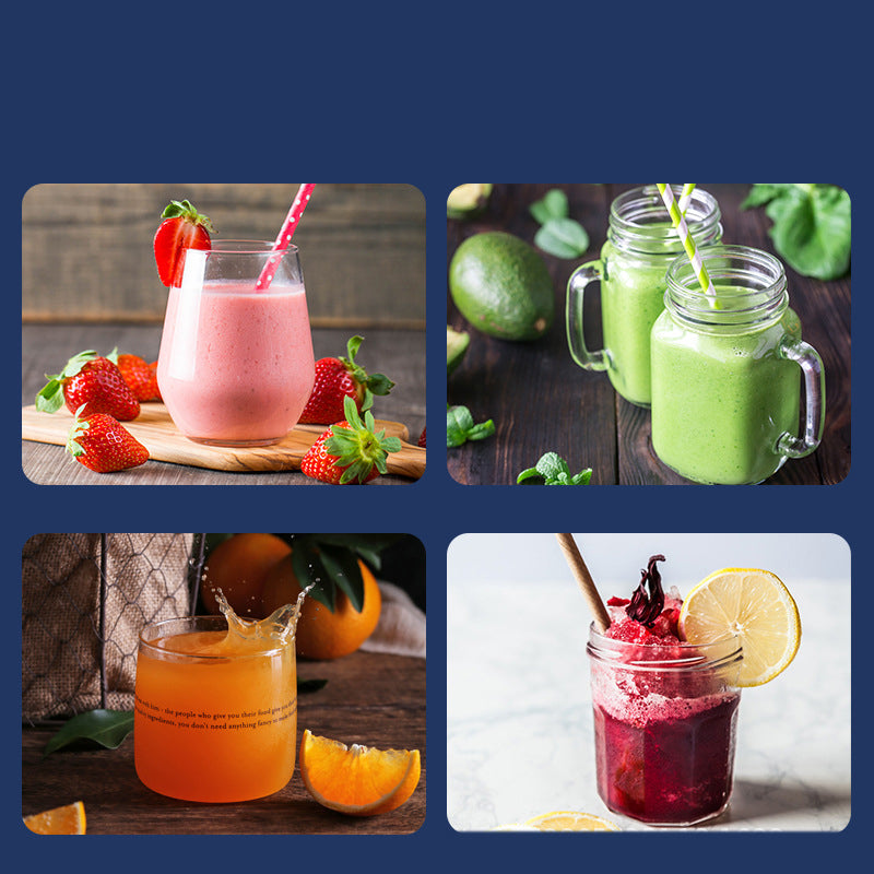 6-Blade Portable USB Blender 140W — 400ml Smoothie & Juice Cup 22000 RPM