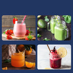 6-Blade Portable USB Blender 140W — 400ml Smoothie & Juice Cup 22000 RPM
