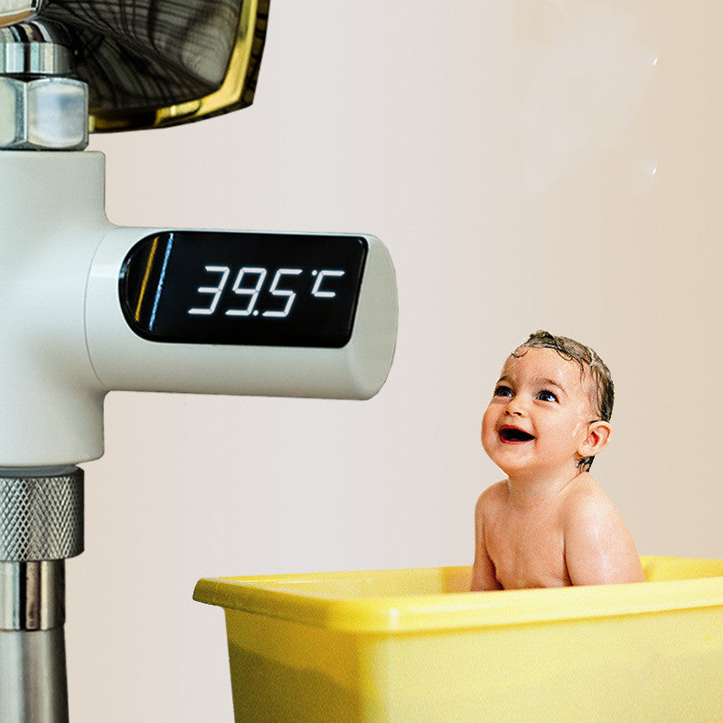LED Faucet Water Thermometer — Real-Time Digital Bath Temperature Display 5–85°C