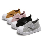 Kids Striped Slip-On Trainers — Lightweight Non-Slip Shoes for Toddlers & Children