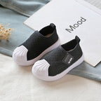 Kids Striped Slip-On Trainers — Lightweight Non-Slip Shoes for Toddlers & Children