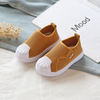 Kids Striped Slip-On Trainers — Lightweight Non-Slip Shoes for Toddlers & Children