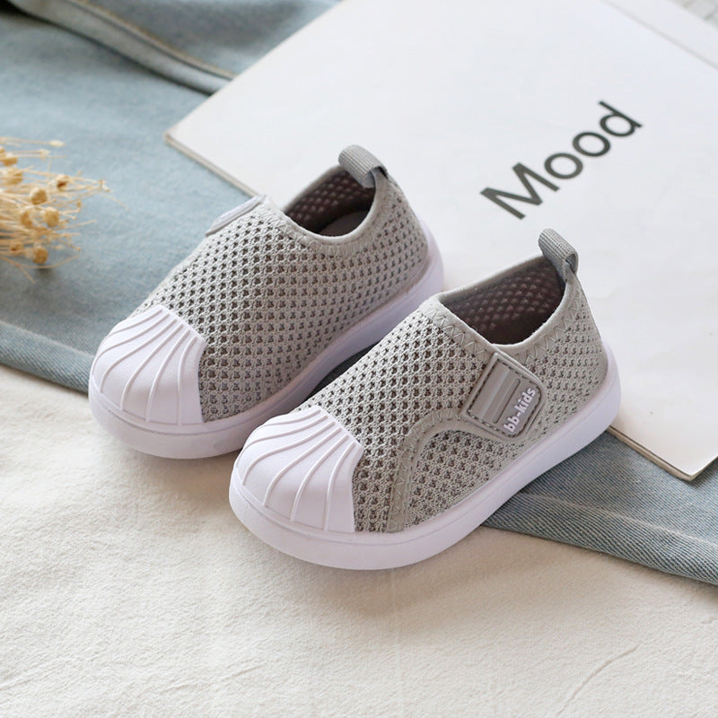 Kids Striped Slip-On Trainers — Lightweight Non-Slip Shoes for Toddlers & Children