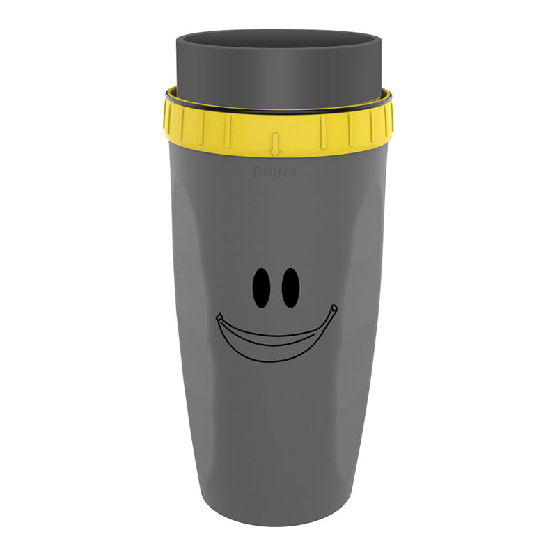 Twist-Seal Lidless Travel Tumbler — 300ml Double-Wall Insulated Straw Cup