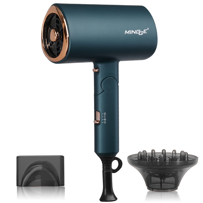 Ionic Hair Dryer 1800W Foldable — Hot & Cold with Diffuser Nozzle UK & EU Plug