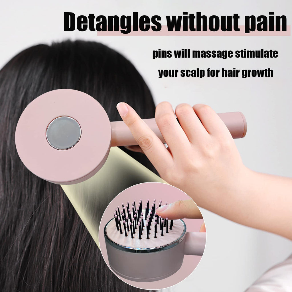 Self-Cleaning Hairbrush with 3D Air Cushion — Detangling Scalp Massage Brush