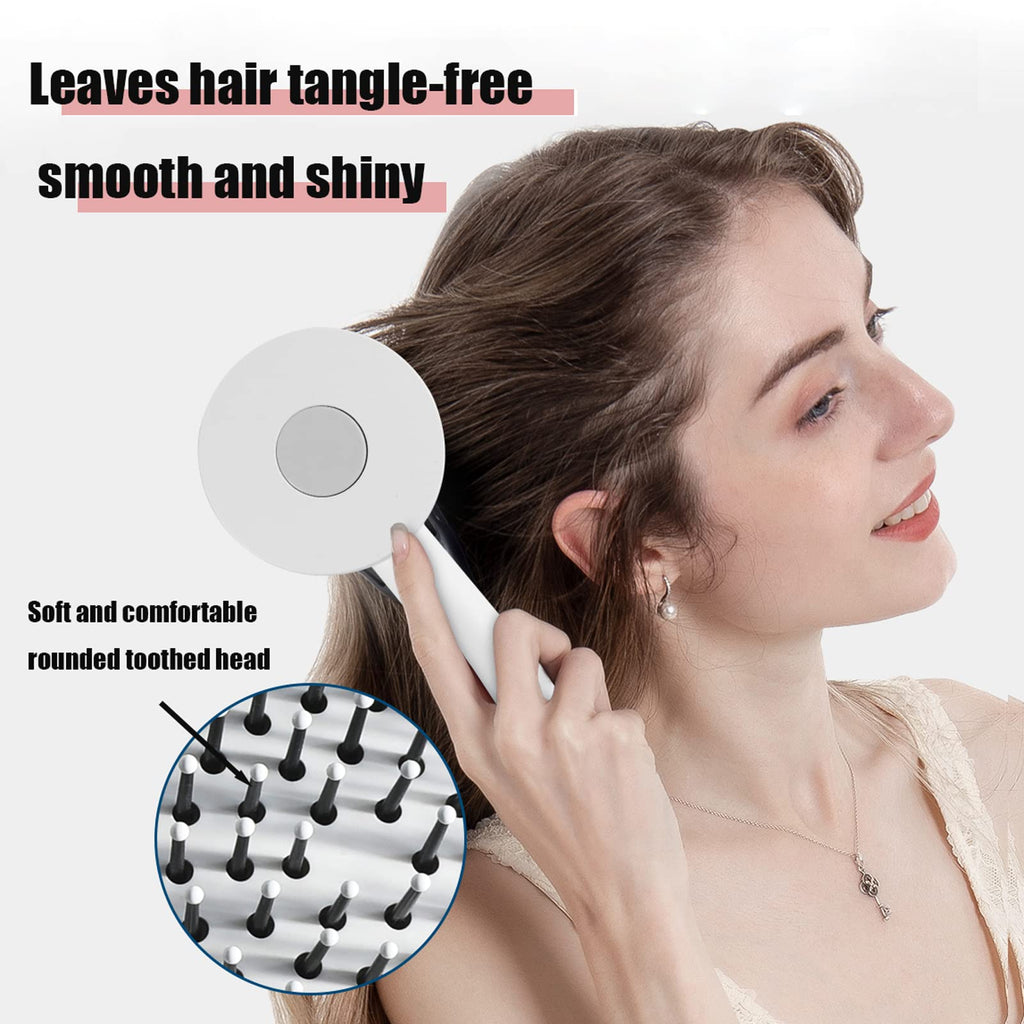 Self-Cleaning Hairbrush with 3D Air Cushion — Detangling Scalp Massage Brush