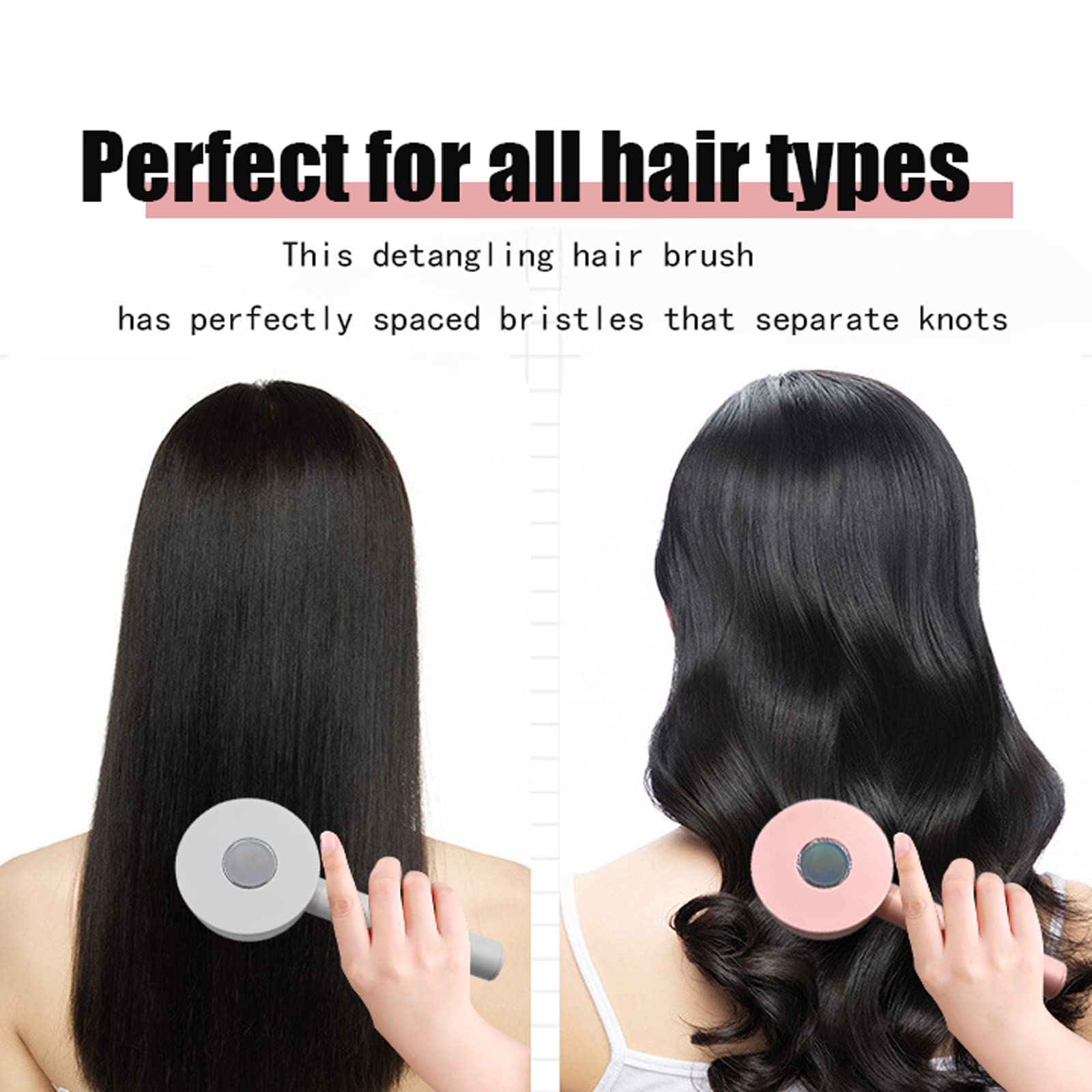 Self-Cleaning Hairbrush with 3D Air Cushion — Detangling Scalp Massage Brush