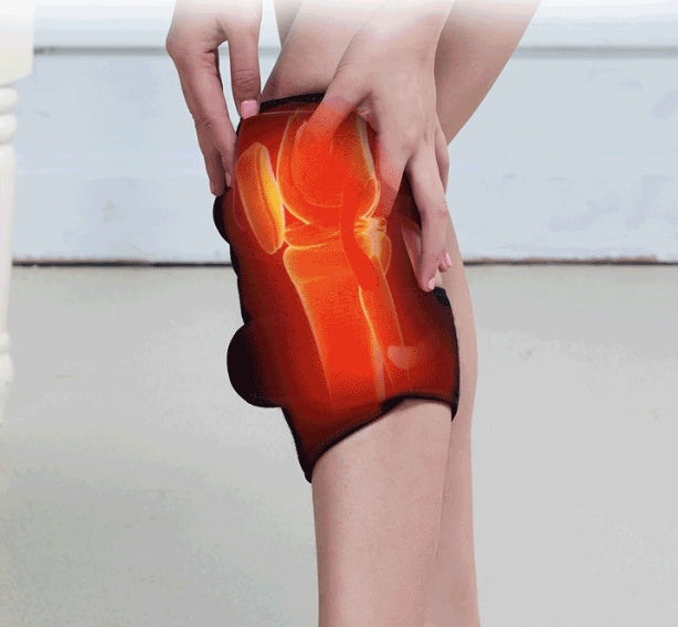 Infrared Heated Knee & Joint Massager Wrap — Vibration Therapy 3-Speed 12W