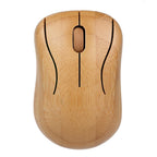 Bamboo Wireless Keyboard & Mouse Set — Natural Wood Eco-Friendly USB Combo