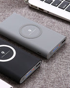 3-in-1 Wireless Power Bank 10000mAh — Qi Wireless Charging with USB Output