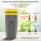 Twist-Seal Lidless Travel Tumbler — 300ml Double-Wall Insulated Straw Cup