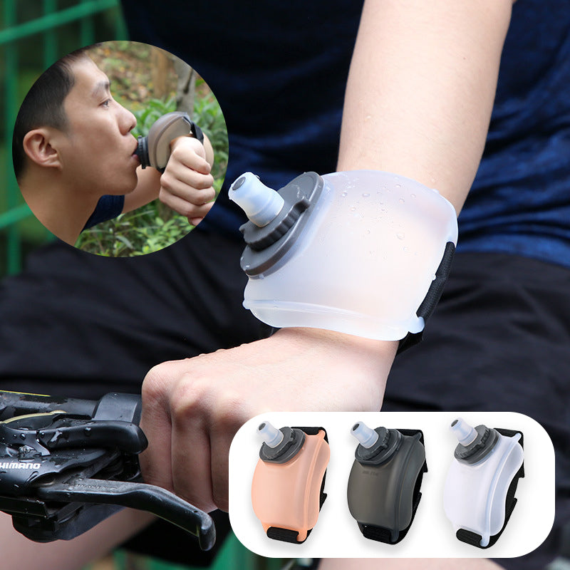 Wrist Water Bottle for Running — 200ml Hands-Free Silicone Sports Flask