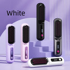 Cordless Ionic Hair Straightener Comb — Lightweight Wireless Styling Tool