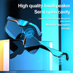 Bluetooth Sports Sunglasses — Open-Ear Wireless Audio 6-8Hr Waterproof Bluetooth 5.0
