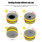 Twist-Seal Lidless Travel Tumbler — 300ml Double-Wall Insulated Straw Cup