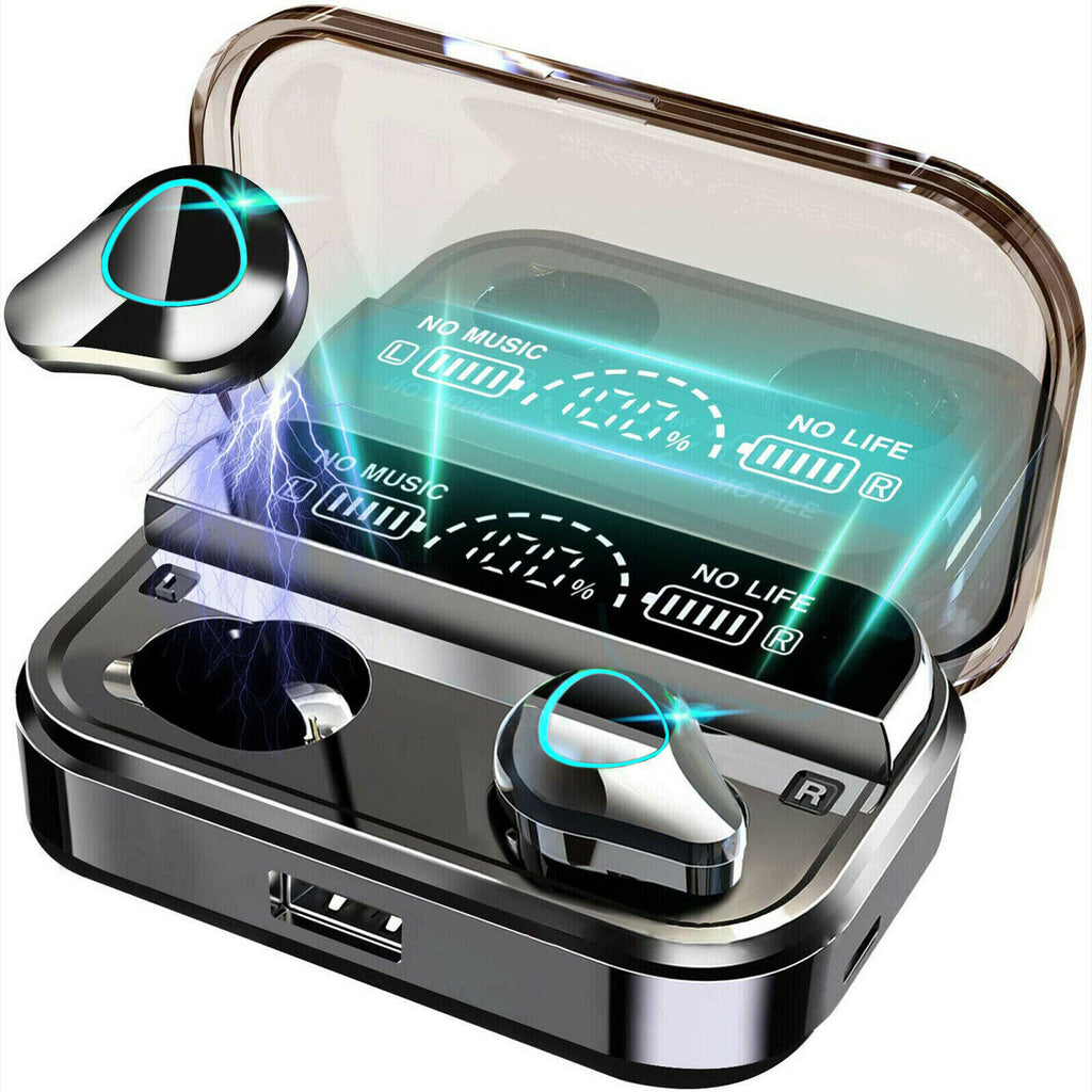 IPX7 Waterproof TWS Earbuds — Bluetooth 5.1 LED Display Touch Control Hi-Fi