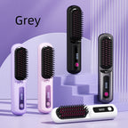 Cordless Ionic Hair Straightener Comb — Lightweight Wireless Styling Tool