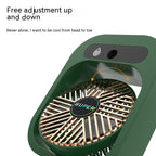 2-in-1 USB Misting Fan & Humidifier — 3 Speed Desk Spray Cooling Fan Green/White