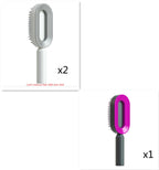 Self-Cleaning Hairbrush with 3D Air Cushion — Detangling Scalp Massage Brush