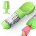 3-in-1 Dog Water Bottle with Food Box & Waste Bag Dispenser — 300ml/500ml