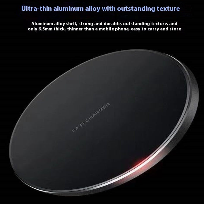 15W Wireless Charger with USB-C Cable — Fast Charging Pad for Smartphones