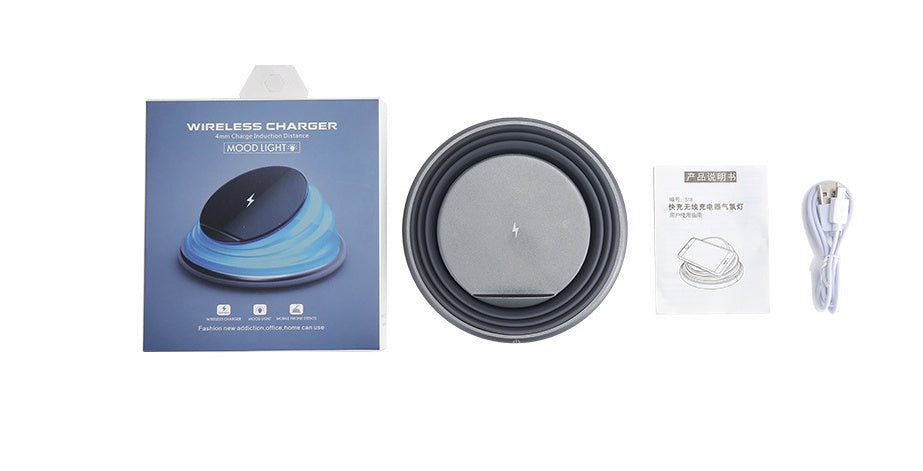 10W Wireless Charging Pad — Qi Fast Charger with Samsung Capacitor & Silicone Grip