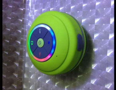 Mini Waterproof Bluetooth Speaker 3W — 5Hr Battery LED Hands-Free 85mm