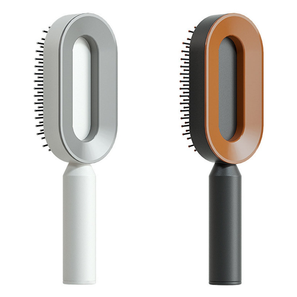Self-Cleaning Hairbrush with 3D Air Cushion — Detangling Scalp Massage Brush