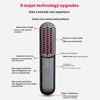 Cordless 2-in-1 Hair Curler & Straightener Comb — Ionic Wireless Styling Tool